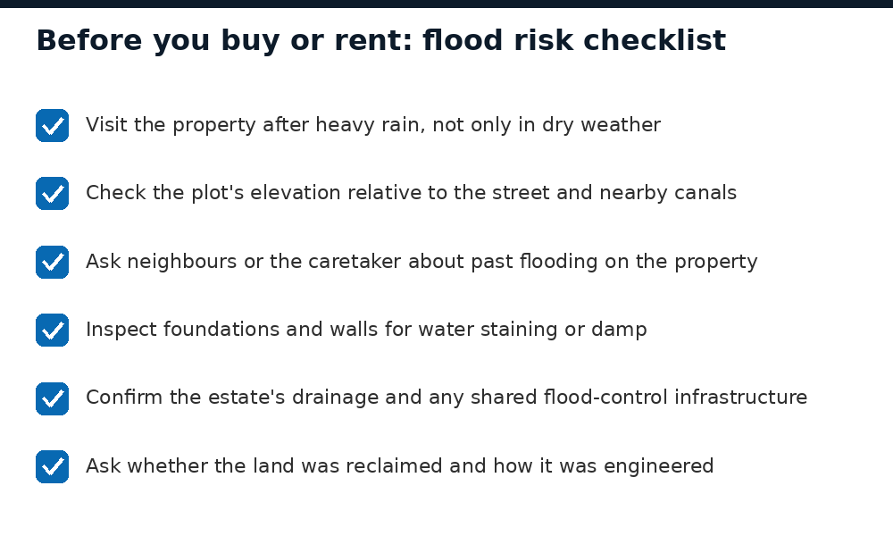 Checklist to assess flood risk before buying or renting in Lagos