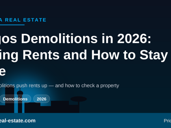 Lagos demolitions in 2026 pushing rents up and how to check a property is safe