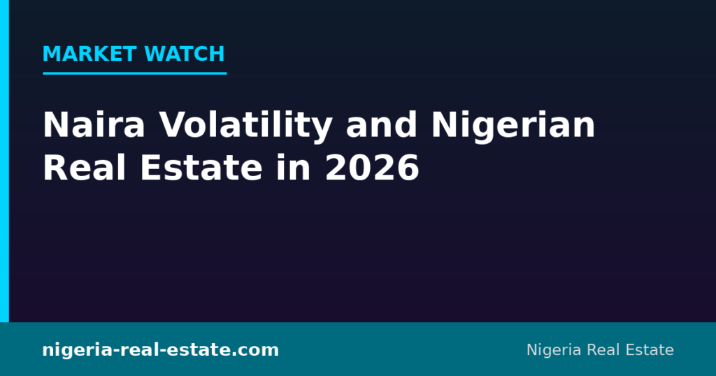 Naira volatility and Nigerian real estate market in 2026