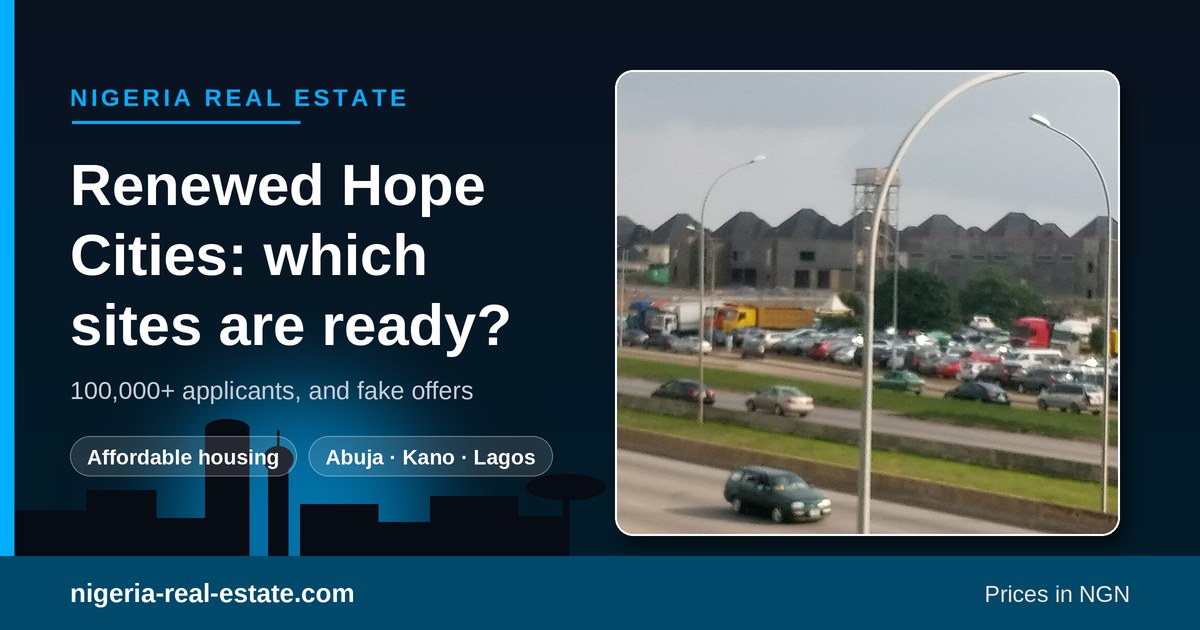 Renewed Hope Cities passes 100,000 applicants: which sites are ready and how to avoid fake offers